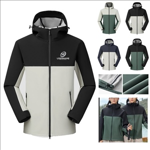 Unisex Outdoor Hiking Casual Woven Softshell Waterproof Windbreaker Jacket